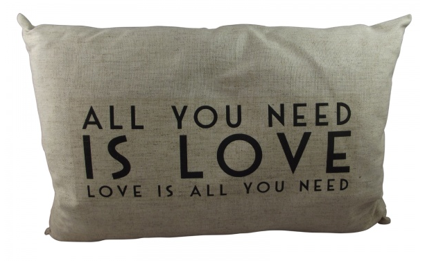 all you need is love east of india cushion